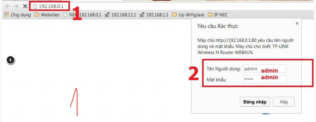 mật khẩu wifi tp link 841